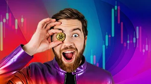 A woman simultaneously coding and visualizing campaign data, illustrating the data-driven process of crypto ads marketing.