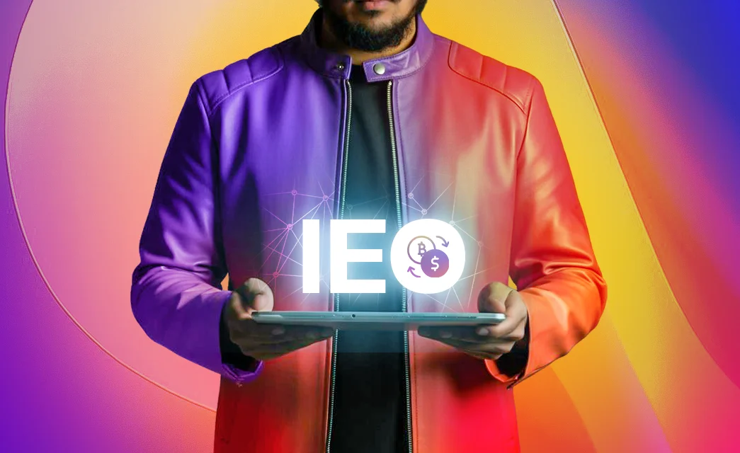 A visionary presents a new concept a service offered by an IEO marketing agency to launch projects