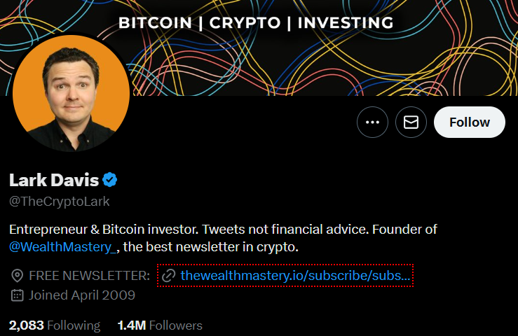 Lark Davis (@TheCryptoLark) - The Entertaining Educator