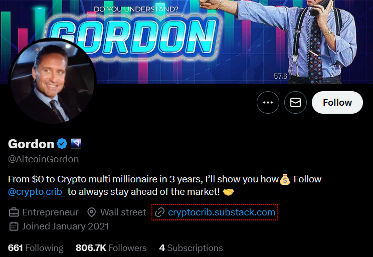 Gordon (@AltcoinGordon) - The Altcoin Advocate