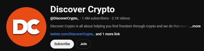 Discover Crypto (@DiscoverCrypto_) - The Educational Navigator