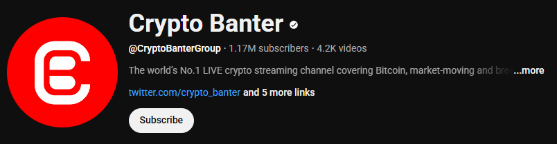 Crypto Banter (@CryptoBanterGroup) - The Live Streaming Leader